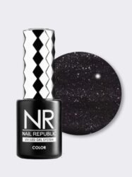 Nail Republic-198 Espresso гель-лак, Мерцающий махагон коричневый 10 мл