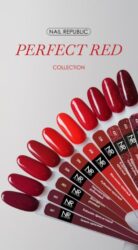 Nail Republic-206 Perfect red гель-лак, Рубиново-красный 10 мл