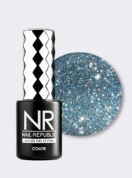 Nail Republic-381 Night life гель-лак жидкий кристалл, Голубой 10 мл