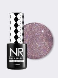 Nail Republic-416 Rose garden гель-лак, Мерцающий розовый 10 мл