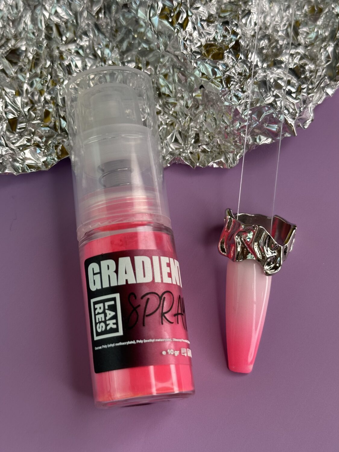 Градиент-спрей Lakres Bright Pink, 10гр