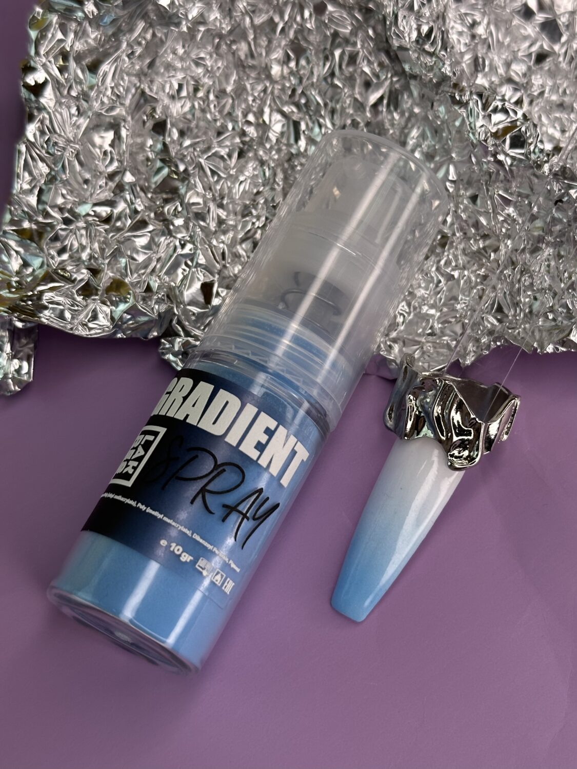 Градиент-спрей Lakres Neon Blue, 10гр