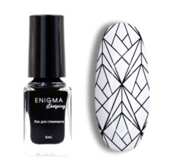 Лак для стемпинга 6 мл Enigma Stamping №1 черный