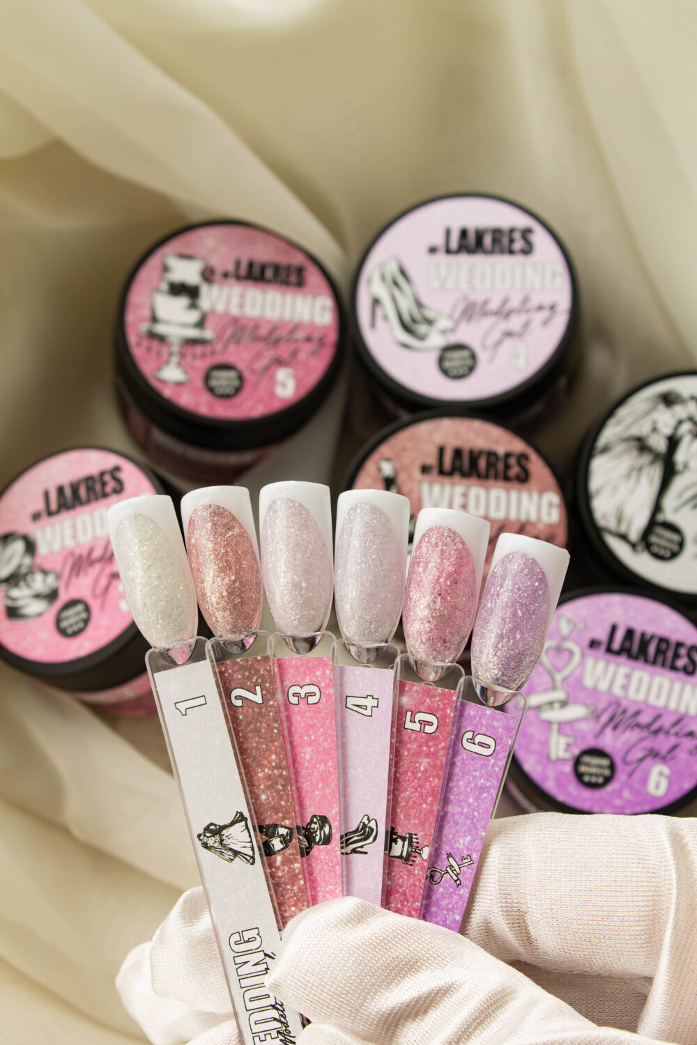Гель Lakres Modeling Gel Wedding 6, 15 мл