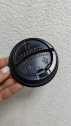 Крышка для бумажного стакана черная 50 шт