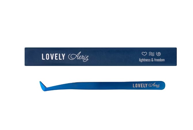 Пинцет для наращивания ресниц Lovely, серия Aeris, тип Круглый сапожок