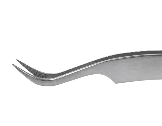 Пинцет профессиональный для наращивания ресниц LASHY, серия STELLAR NFL, тип Изогнутый