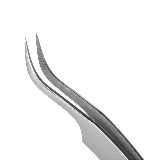 Пинцет профессиональный для наращивания ресниц LASHY, серия STELLAR NFL, тип Изогнутый