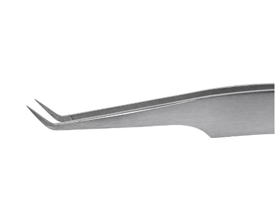 Пинцет профессиональный для наращивания ресниц LASHY, серия STELLAR NFL, тип L 7 мм