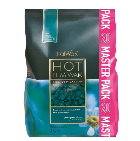 Воск горячий (пленочный) ITALWAX Азулен гранулы 2 кг