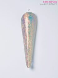 Гель influence 01 15 мл Pink House