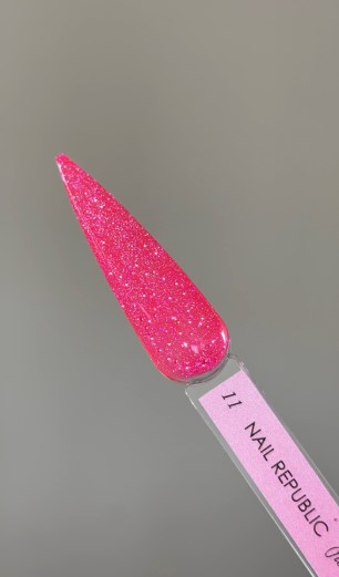 Nail Republic Flash 11 гель-лак светоотражающий, Малиновый (10 мл)