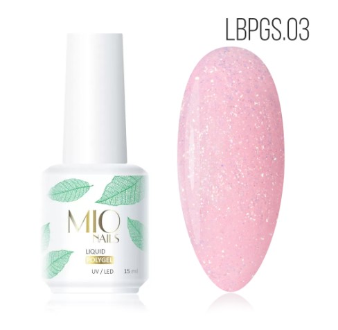 Полигель жидкий с шиммером # 03, 15 мл