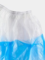 Бахилы SAF&TY полиэтиленовые, голубые, с двойной резинкой, особопрочные, 4,5 гр./пара, 50 пар