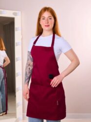 Фартук бордовый