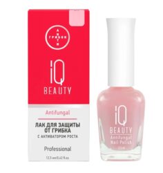 IQ BEAUTY Лак для ногтей для защиты от грибка с активатором роста, с тербинафином/ Antifungal, 12.5 мл, 01