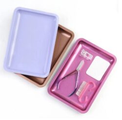 Лоток металлический прямоугольный серый