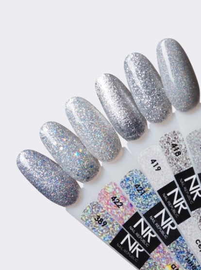 Nail Republic-419 Diamonds гель-лак, Зеркальное серебро (10 мл)