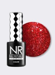 Nail Republic-430 Femme fatale гель-лак, Мерцающий красный циркон (10 мл)