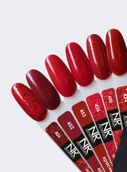 Nail Republic-436 Femme fatale гель-лак, Мерцающий алый (10 мл)