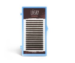 Ресницы темно-коричневые LASHY Brownie — 16 линий — MIX (D 0.07 5-10мм)