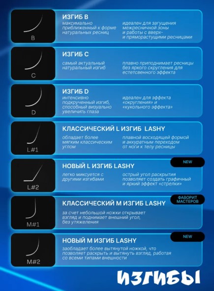 Ресницы темно-коричневые LASHY Shok — 20 линий — MIX (C 0.07 6-13мм)