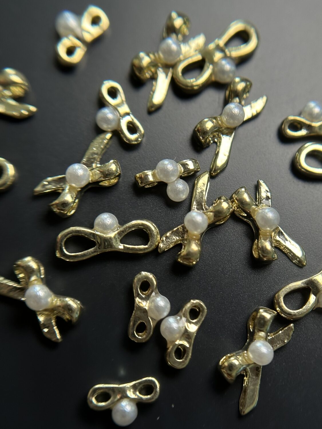 Набор фигурок 3D для дизайна «Cute knot» золото (17)