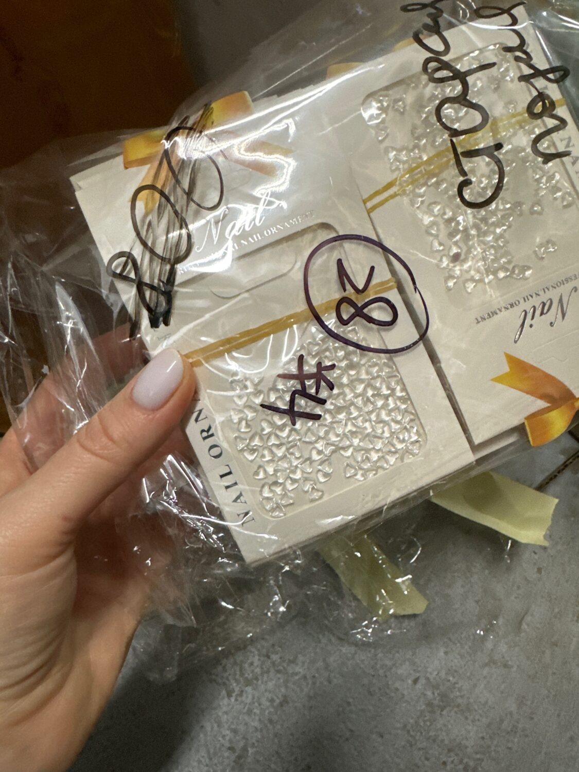 Набор фигурок 3D для дизайна «Сердце прозрачные» 008 (28)