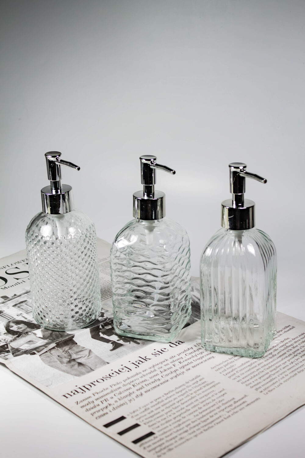 Флакон стеклянный с дозатором 400 мл 002