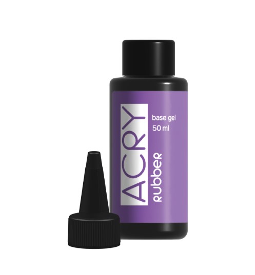Эластичная база ACRY Rubber для ногтей, склонных к отслоению материала (50 мл)