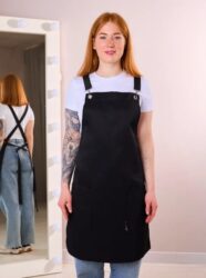 Фартук черный 002