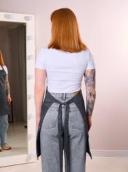 Фартук серый 002