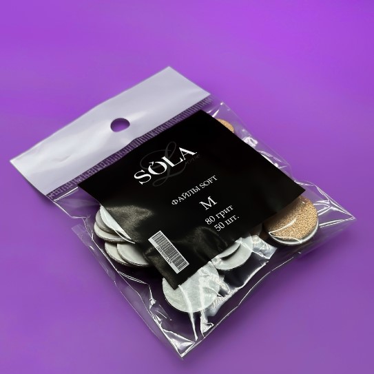 Файлы soft ДИСК M 80 грит SOLAlove, 50шт