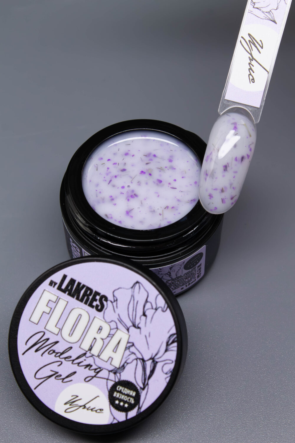 Гель Lakres Modeling Gel Flora Ирис, 15 мл