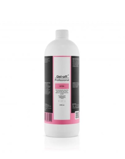«GEL-OFF» Extra Экстрасильное средство для снятия гель-лака, акрила и искусственных ногтей Professional, 1000 мл
