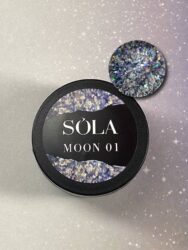 Гель с блестками MOON 01 SOLAlove, 5мл