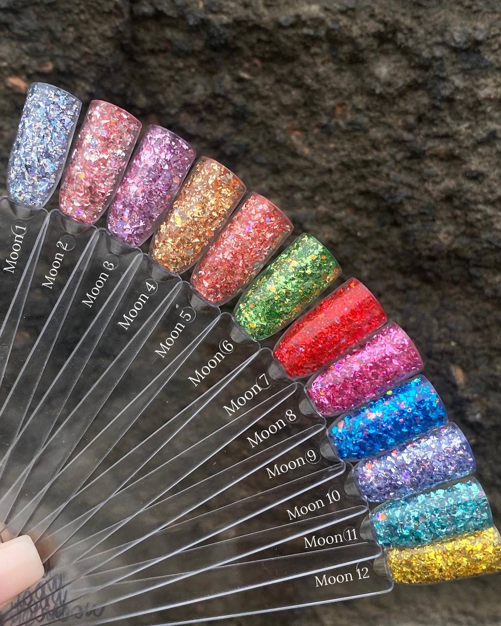 Гель с блестками MOON 01 SOLAlove, 5мл