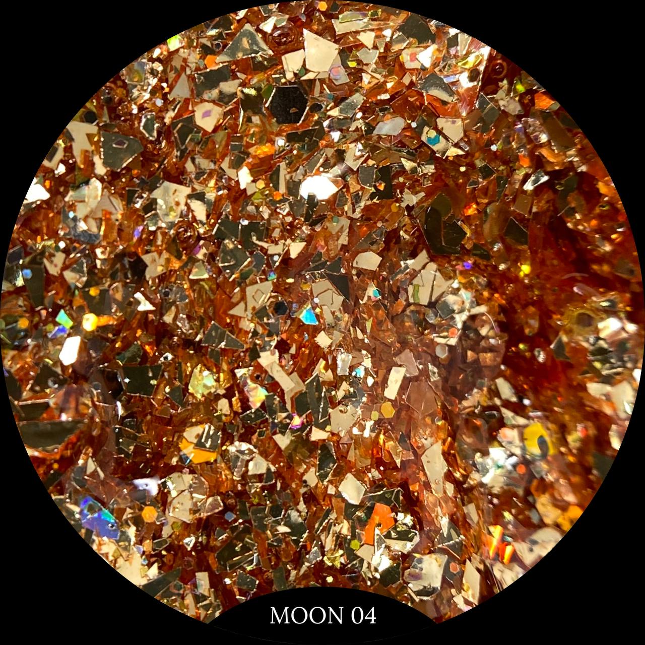 Гель с блестками MOON 04 SOLAlove, 5мл