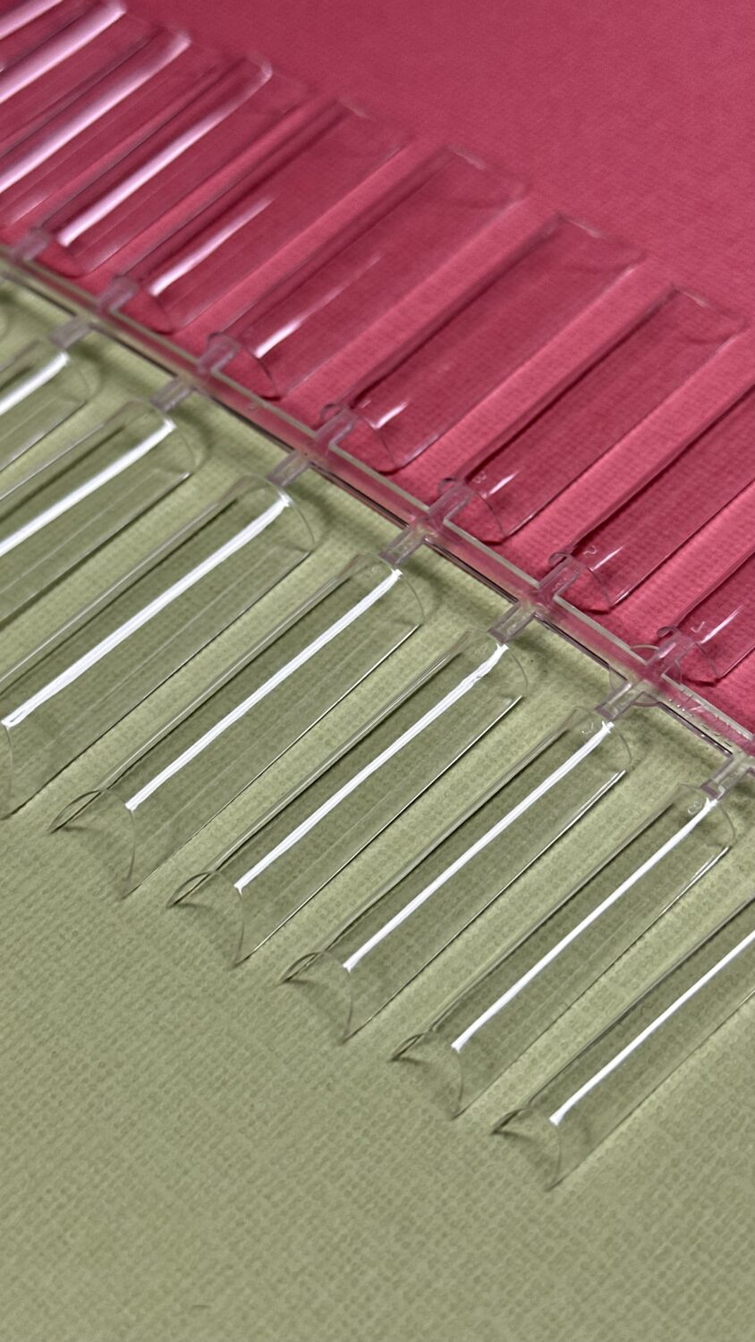 Гелевые типсы Salon312 Квадратные без апекса Long глянцевые 24 шт