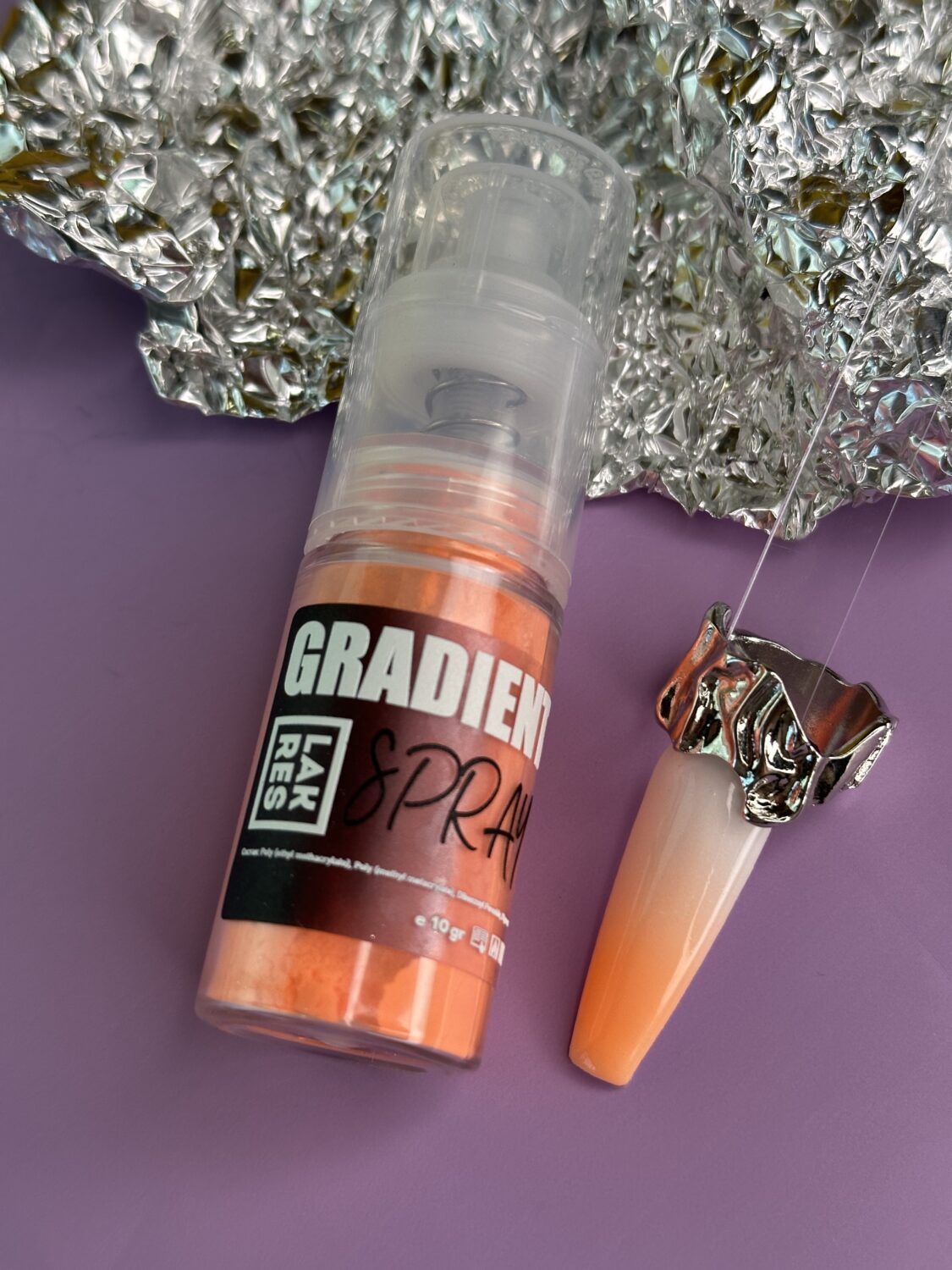 Градиент-спрей Lakres Neon Orange, 10гр