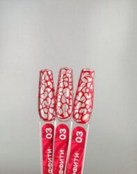 Граффити 03 красный Гель лак Pink House