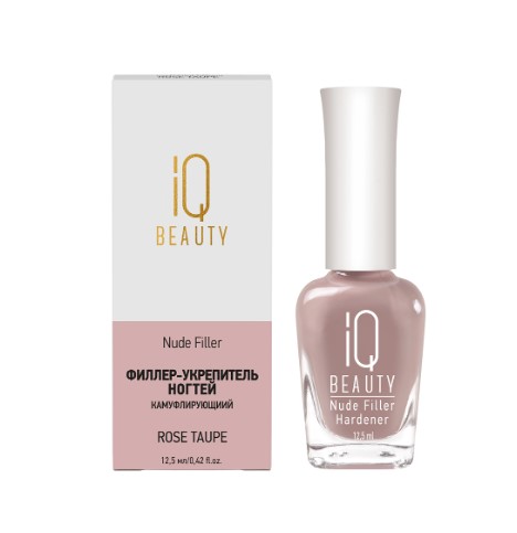 IQ BEAUTY Средство для ногтей / Филлер-укрепитель ногтей Nude Filler / камуфлирующий / Rose Taupe, 12.5 мл