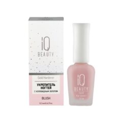 IQ BEAUTY Средство для ногтей/ Укрепитель с коллоидным золотом Gold Hardener/ Blush, 12.5 мл