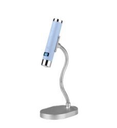 Лампа-фонарик c ИИ сенсором L6 на подставке голубой