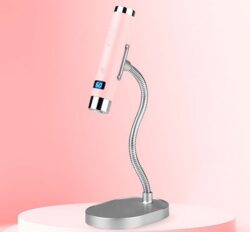 Лампа-фонарик c ИИ сенсором L6 на подставке розовый