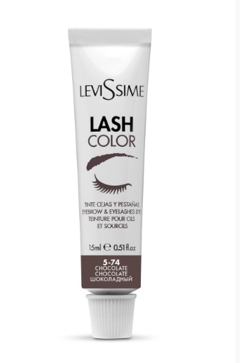 Краска для бровей и ресниц LEVISSIME, цвет Шоколадный #5-74, 15 мл