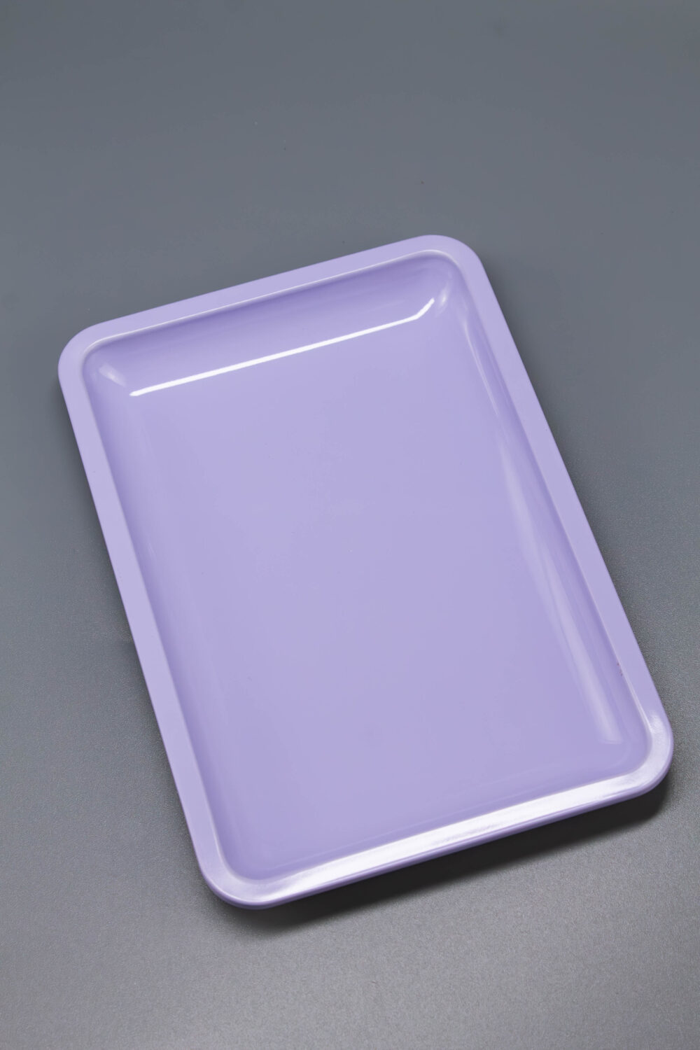 Лоток металлический прямоугольный лиловый