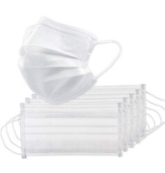 Маска SAF&TY Premium 3-х слойная, мелтблаун, белая, 50 шт. в коробке