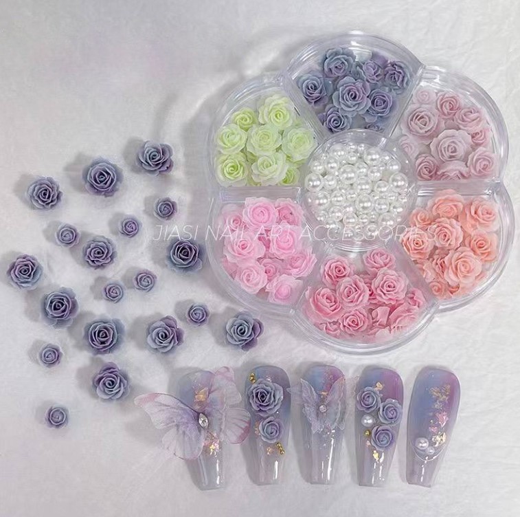 Набор 3D фигурок «Розы» 002 в органайзере