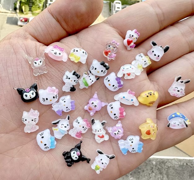 Набор 3D фигурок в органайзере «Хелоу Кити» в органайзере